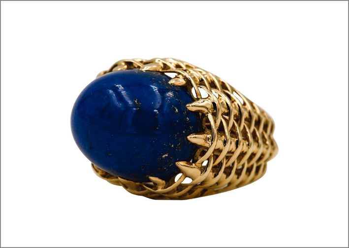 Кольцо Seaman Schepps из золота и лазурита