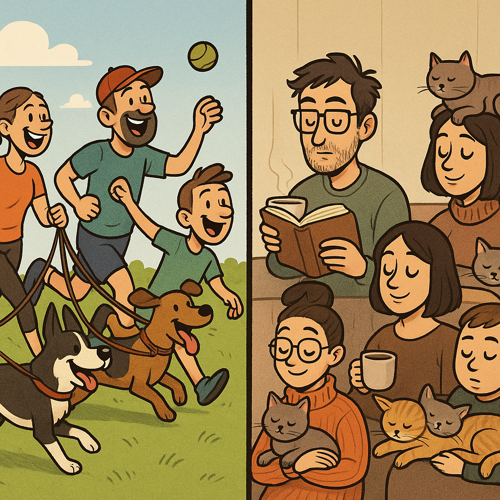 Типичные различия между собачниками и кошатниками