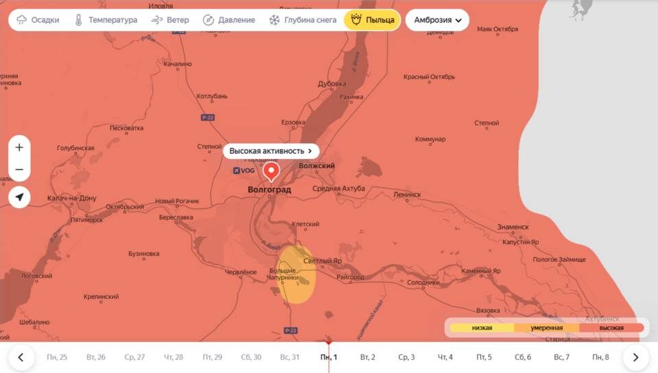    скриншот: Яндекс.Погода