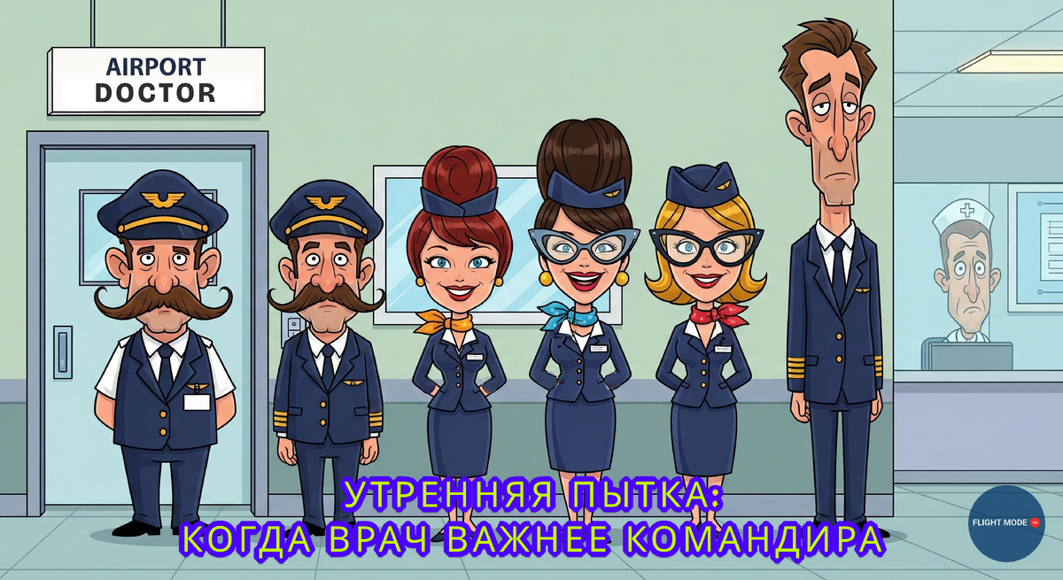 #авиация #пилоты #врач #аэропорт #работа #смешно #будни #полет