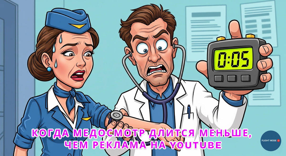#медосмотр #врач #пульс #формальность #юмор #работа #авиация
