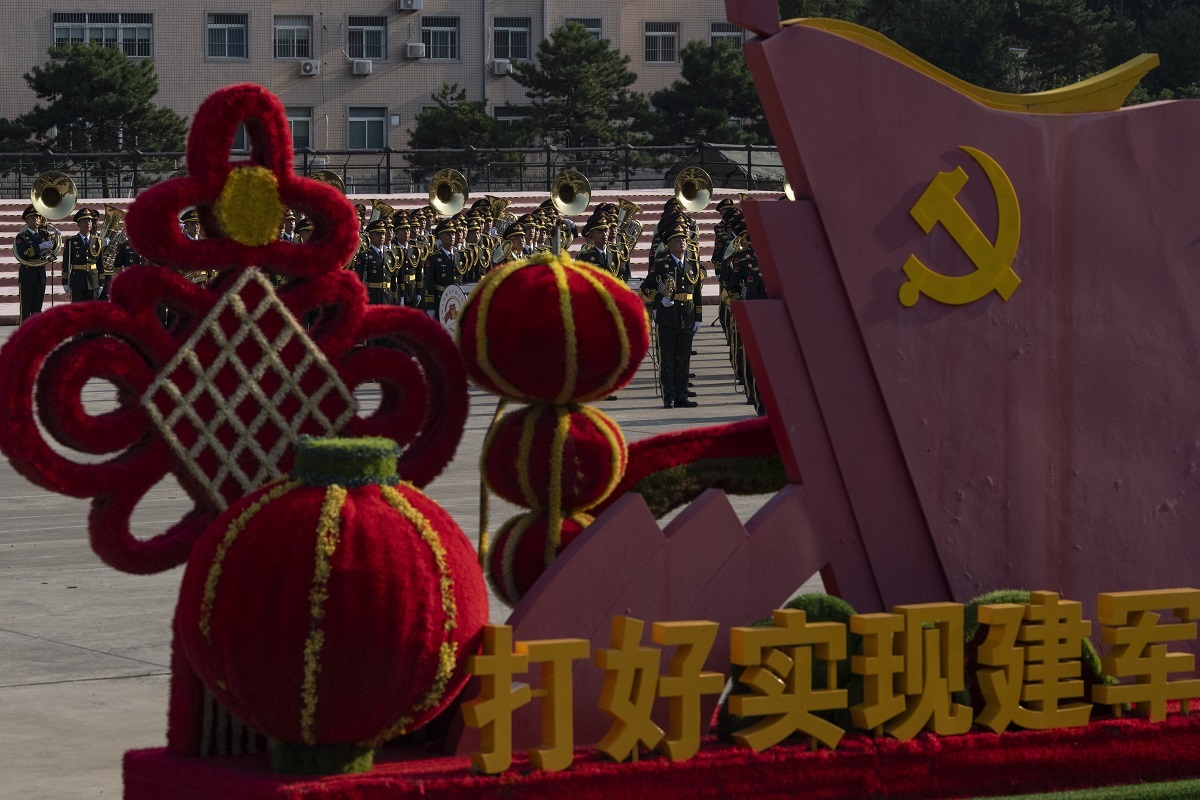    Репетиция военного парада в Пекине, посвященного 80-летию Победы в японо-китайской войне