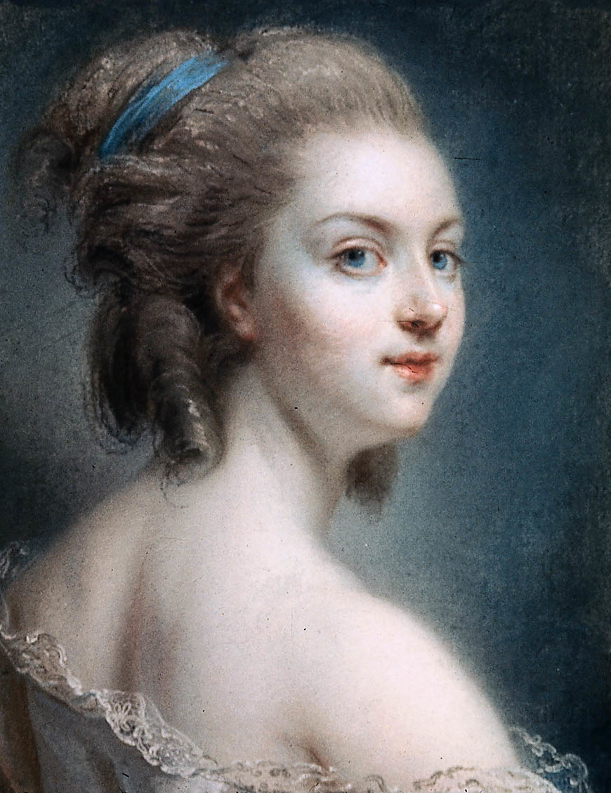 Портрет Розали Дюте, худ. Клод Жан Баптист Уэн 