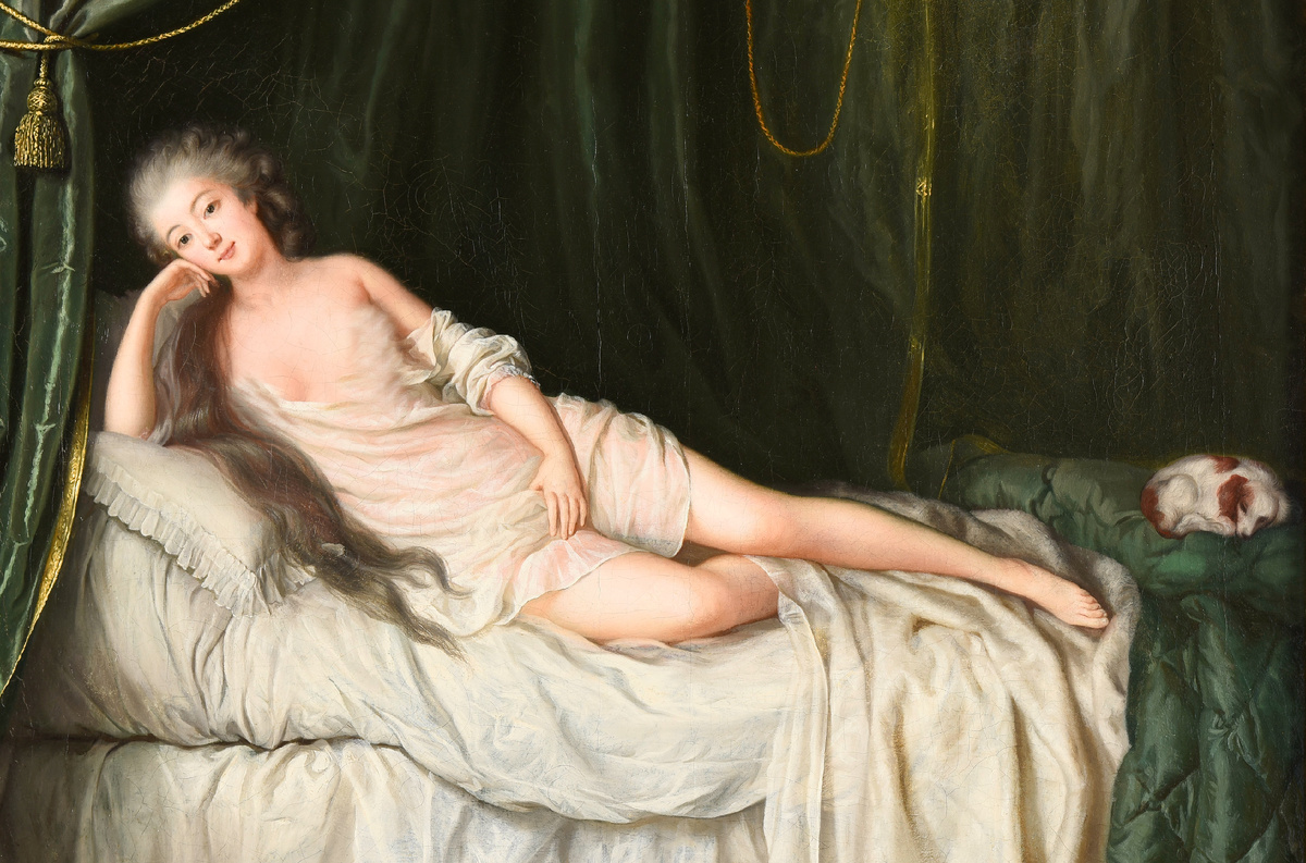 Портрет Розали Дюте, что висел в замке герцога Орлеанского, худ. Лие Луи Перен-Сальбре