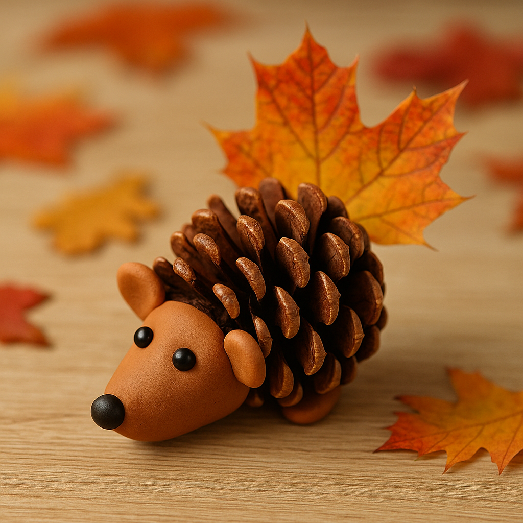 Ёжик из шишки