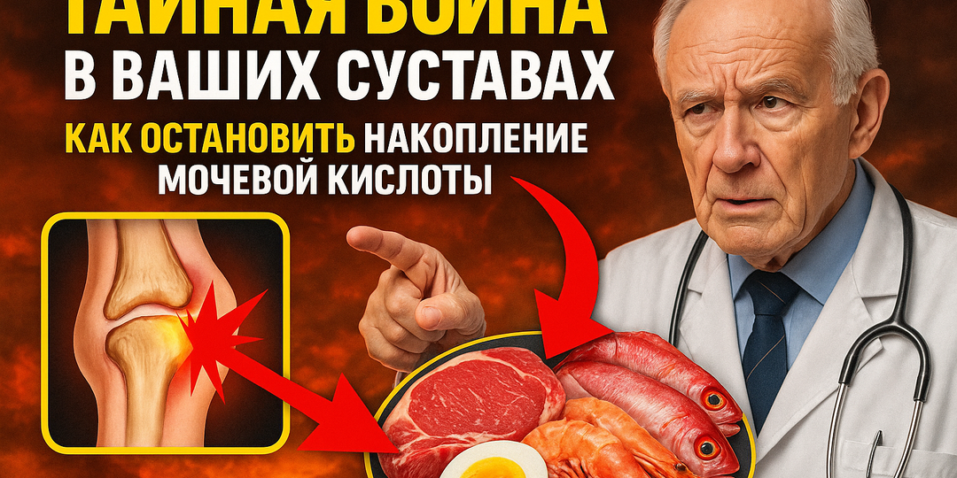 Тайная война в ваших суставах: как остановить накопление мочевой кислоты