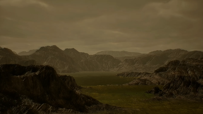 Компьютерная модель углеводородного озера на Титане. Источник: Jenny McElligott/eMITS