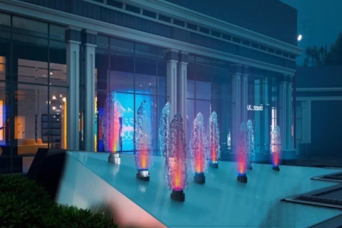    Наклонный световой фонтан появится в парке Ленина в Белгороде