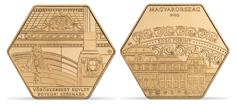    Венгерская монета 3000 форинтов 2025 Программа Хаусмана Красный Крест - Каталог монет