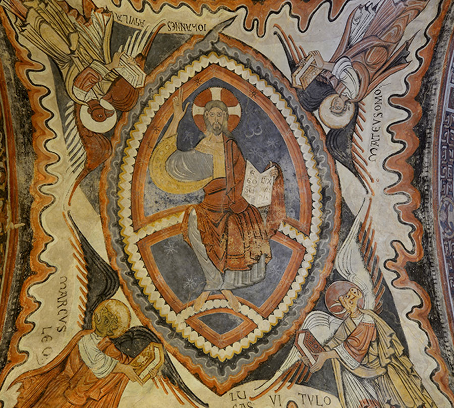 Росписи Пантеона Королей в Сан Исидоро. Свод, "Господь во Славе". Источник: Museo de San Isidoro, Real Colegiata.