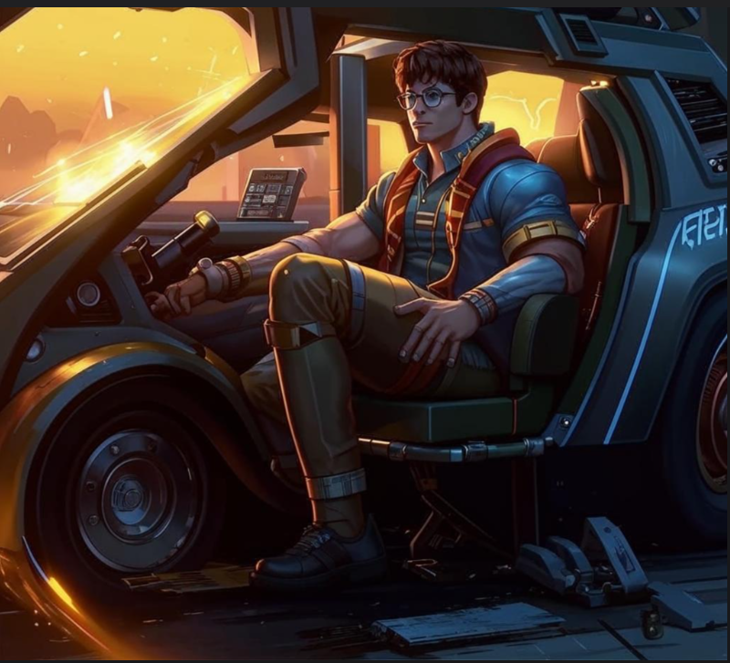 DeLorean. Назад в Хогвартс. Художник - Кандинский Н. С.