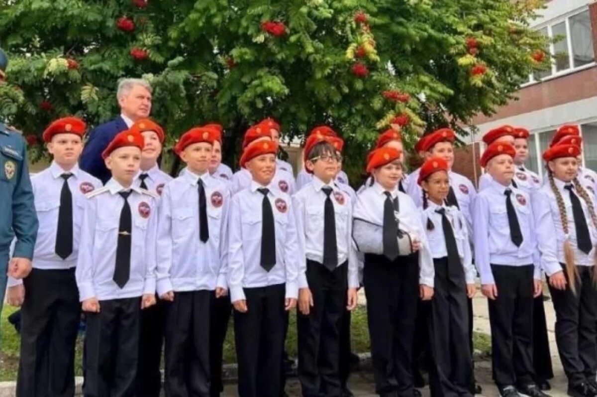    Новый кадетский класс под шефством МЧС России открылся в Новосибирске