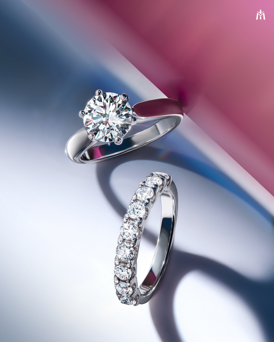 Кольцо-солитер из коллекции Millenium