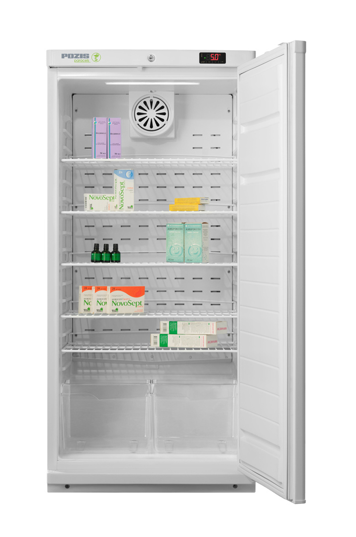 Холодильник фармацевтический POZIS ХФ-250-2 с открытой дверью