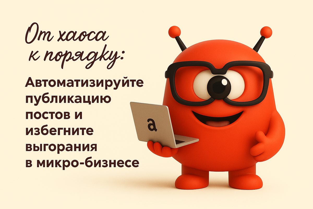    От хаоса к порядку: Автоматизируйте публикацию постов и избегните выгорания в микро-бизнесе Никита Титов