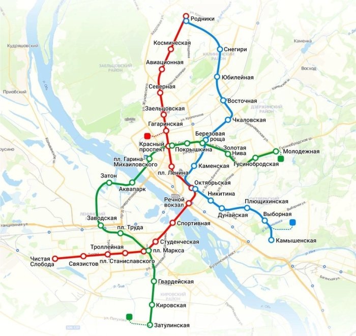 Старая схема по данным мэрии Новосибирска. Дизайн Юрия Орлова, НГС.
