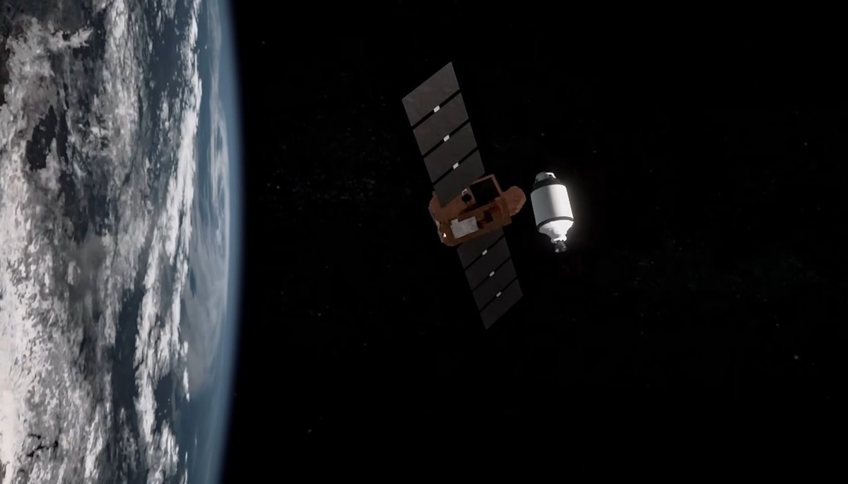    Лазерным импульсом можно отклонять орбиту фрагментов космического мусора