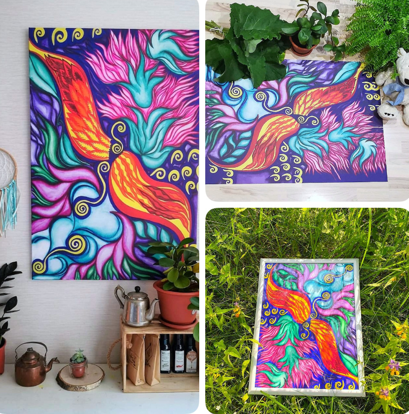 Картина "Многогранное здоровье" собрала в себя всю энергию лета