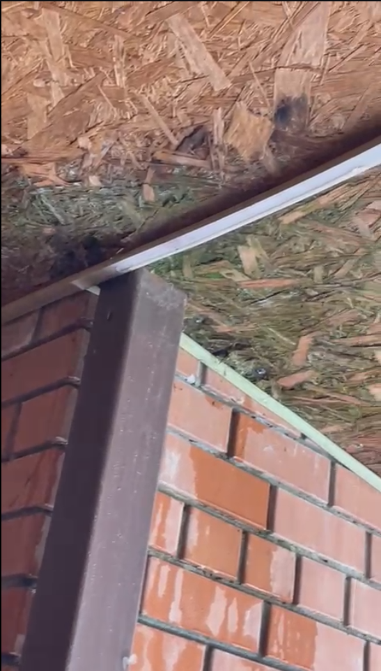 Протечка навеса