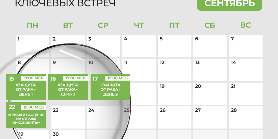 Как не заболеть этой осенью: расписание ключевых встреч сентября