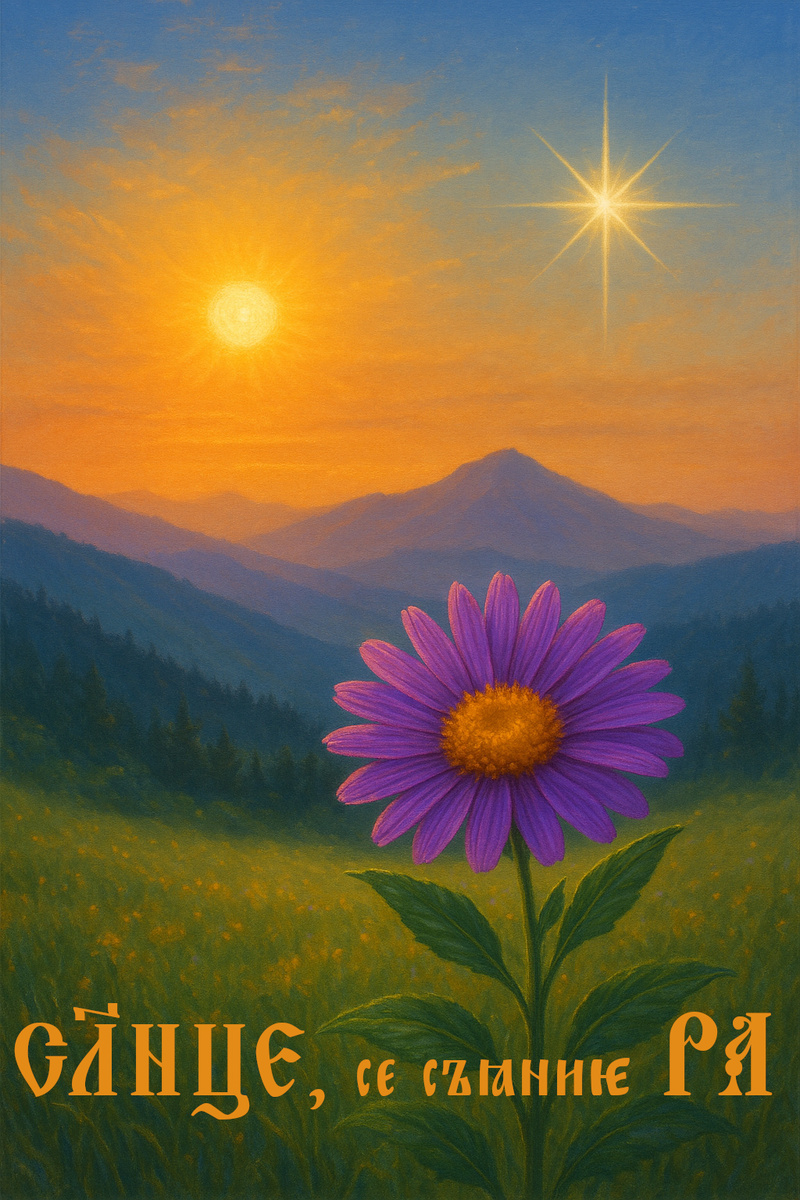 Сияние Бога Ра зеленит землю.