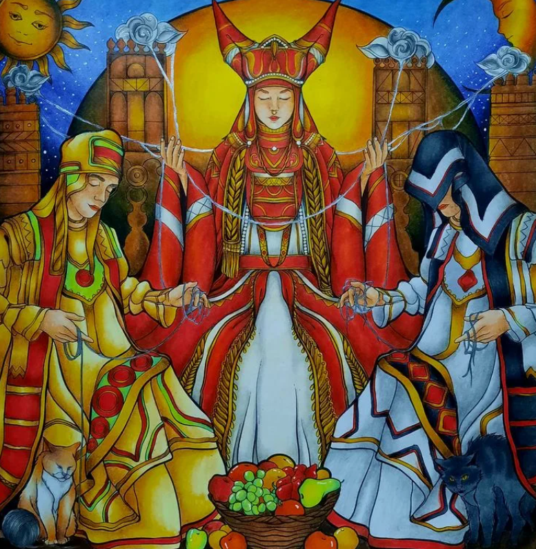 Макошь, Доля и Недоля прядут нити жизни (интернет)