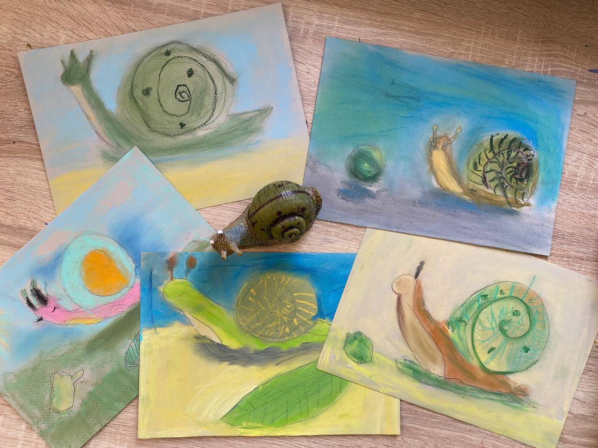 работы младшей группы студии "Мир искусства"