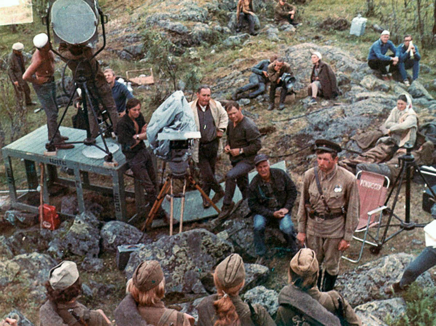 Фото со съёмок "А зори здесь тихие"