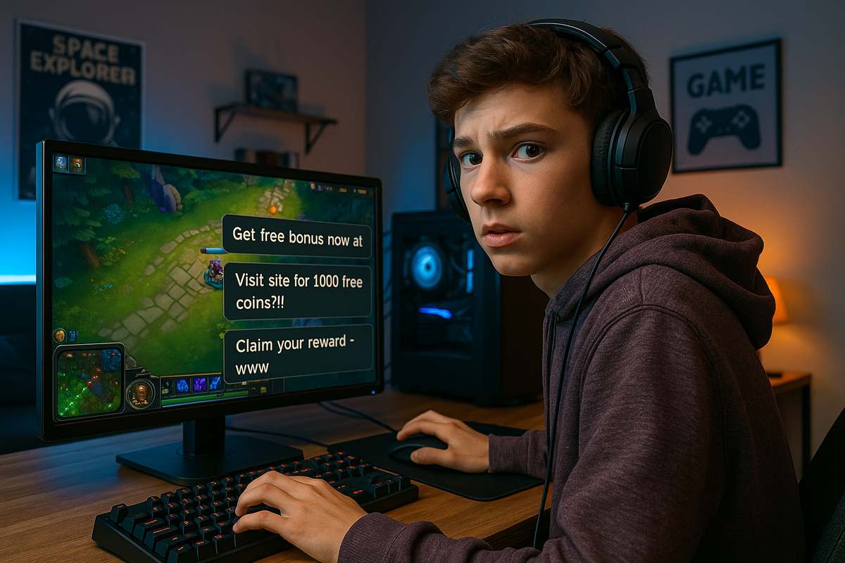 Мошенники в онлайн играх предлагают бесплатные бонусы
