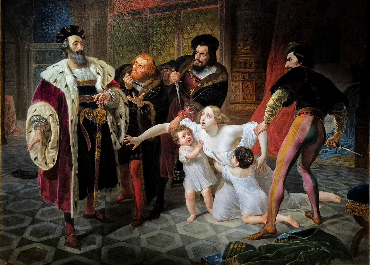 Карл Брюллов, «Смерть Инессы де Кастро», 1834
