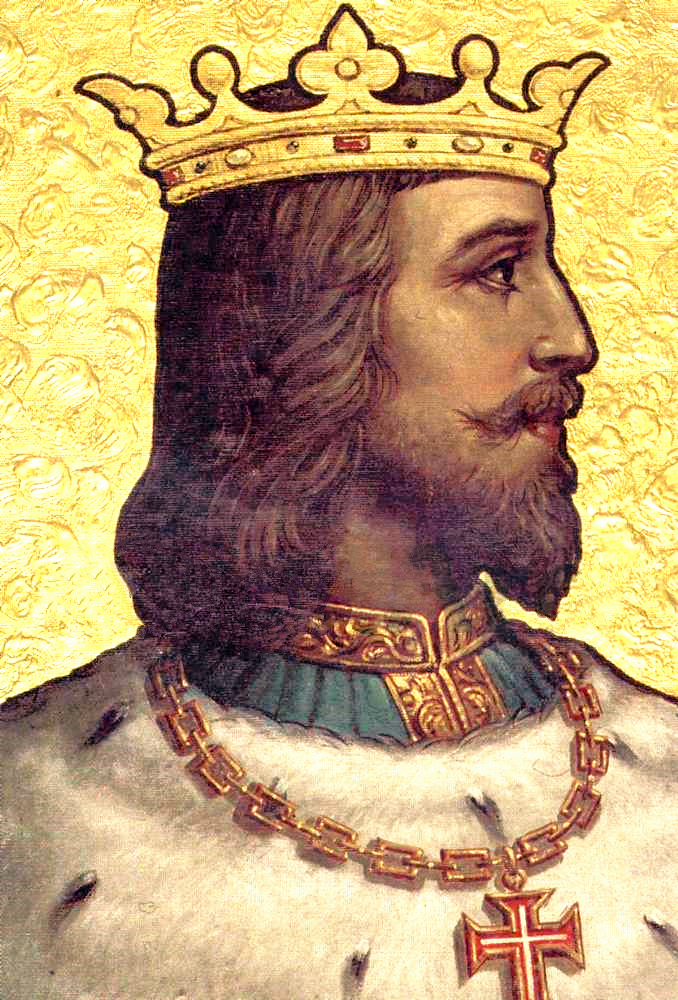 Изображение короля Педру I в Зале королей, Кинта да Регалейра, Синтра, Португалия