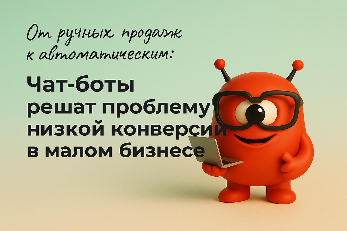    От ручных продаж к автоматическим: Чат-боты решат проблему низкой конверсии в малом бизнесе Никита Титов