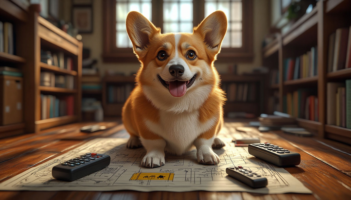 Корги готовит сюрпризы. Вы найдете все «кладбища» носков?