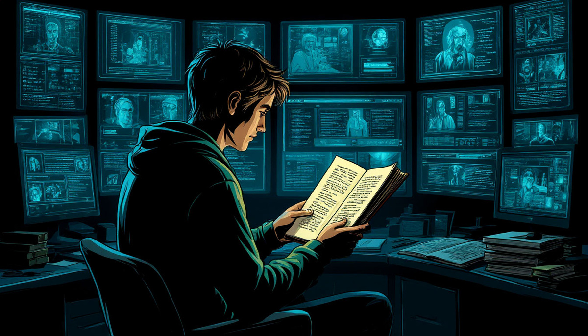 В пространстве готовых трактовок чтение — акт интеллектуальной свободы, пробуждающий интуицию — тихий голос, улавливающий неочевидные нюансы и скрытые взаимосвязи, недоступные нейросетям: оттенки иронии, малейшие искорки недосказанности, что высекаются на стыке потенциальных подтекстов.