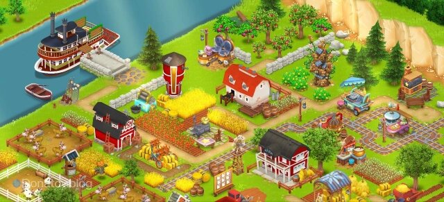    Обустроенная ферма в Hay Day
