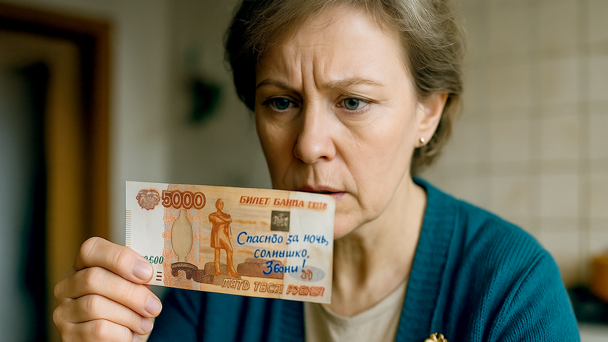 Спасибо за ночь, солнышко — прочитала я на деньгах мужа. Теперь он платит за развод