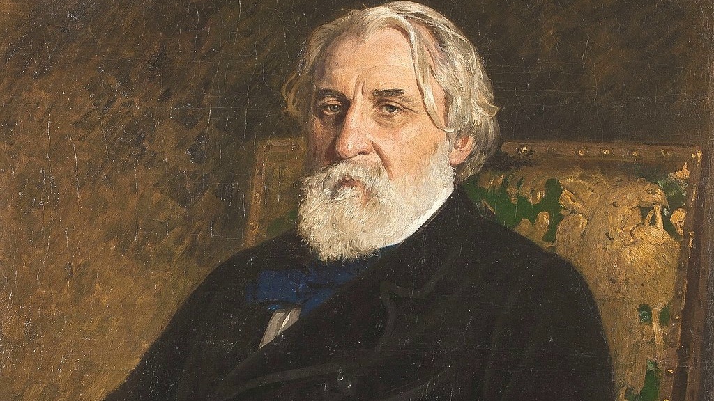 Портрет Тургенева работы И. Е. Репина, 1874 год