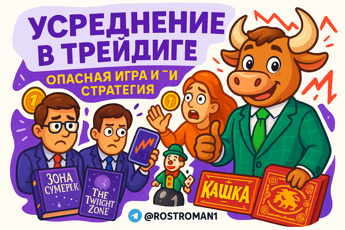    Усреднение в трейдинге: как 90% теряют депозит, преследуя миф спасения РоСТ | Роман о Системном Трейдинге