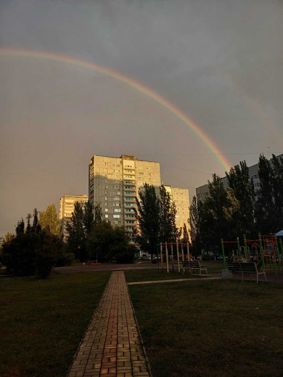 Радуга в конце лета