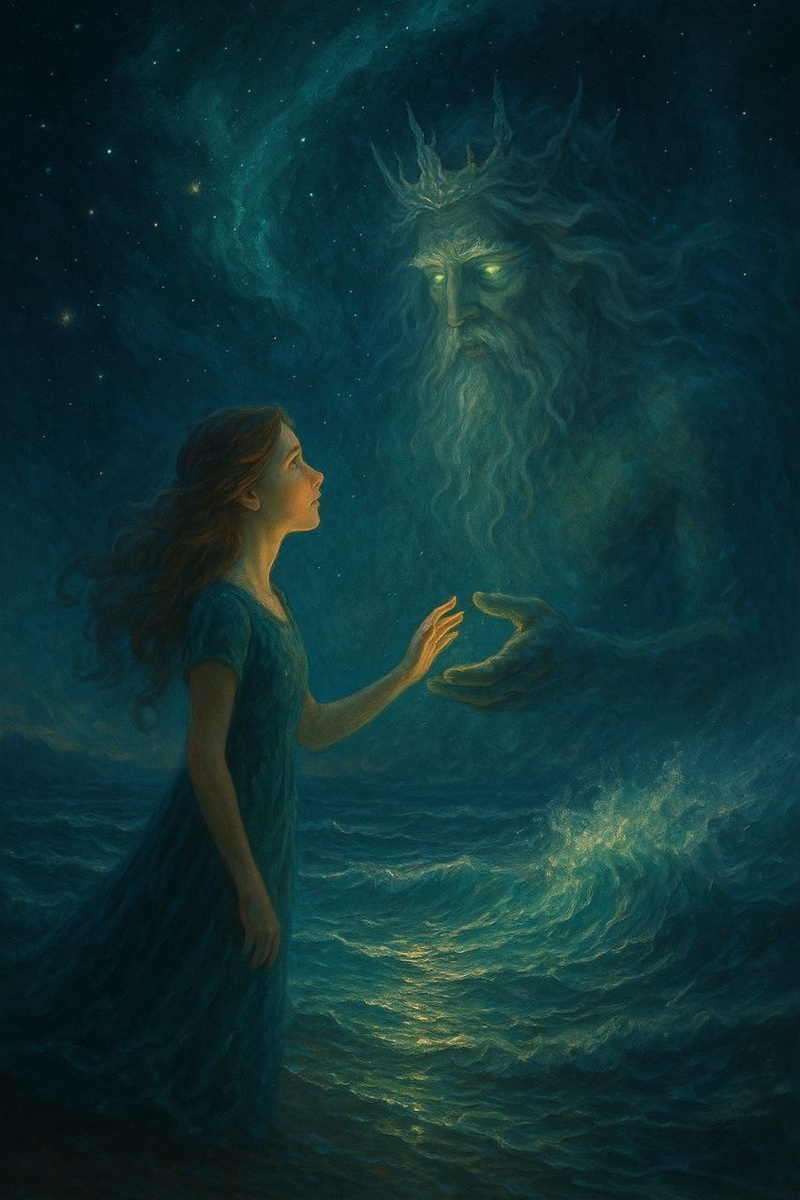 Там, где море встречается с небом, Душа вспоминает Отца.