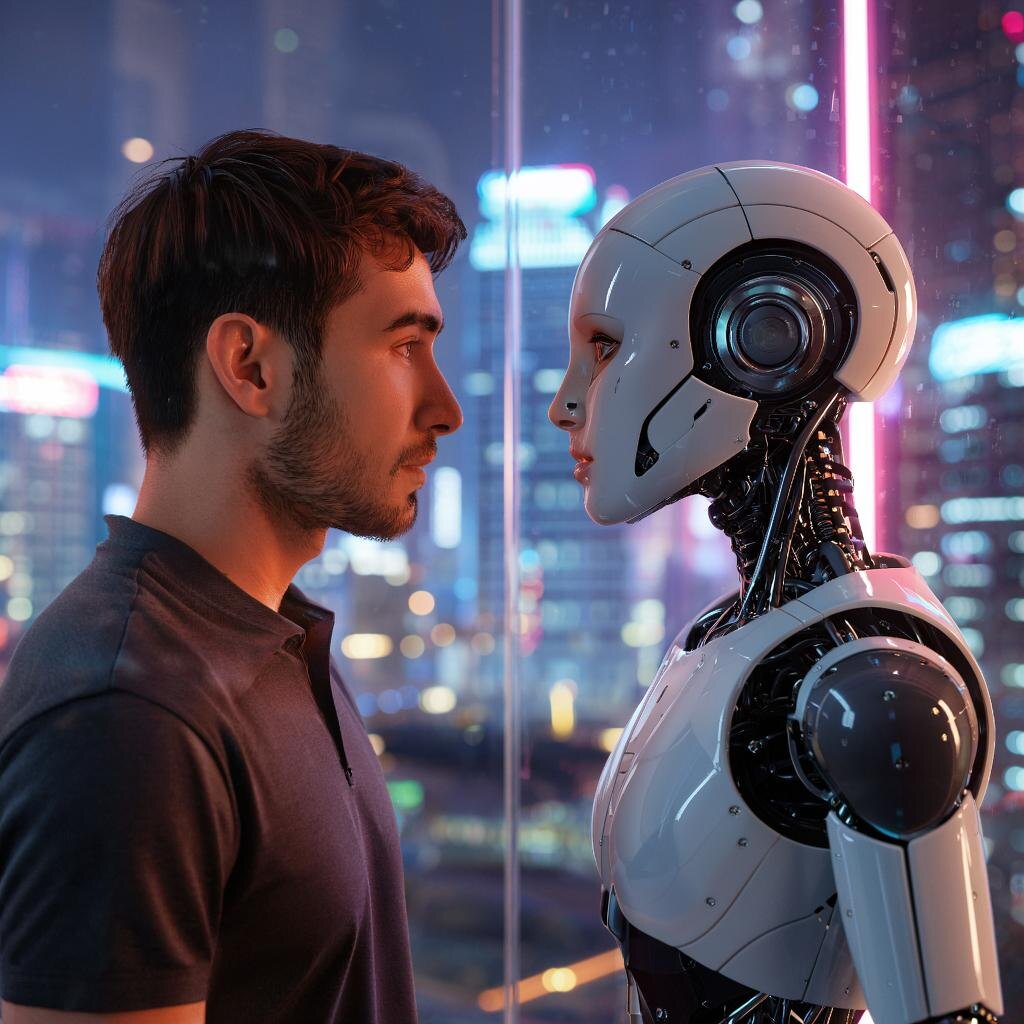 Обмен взглядом человека и ИИ