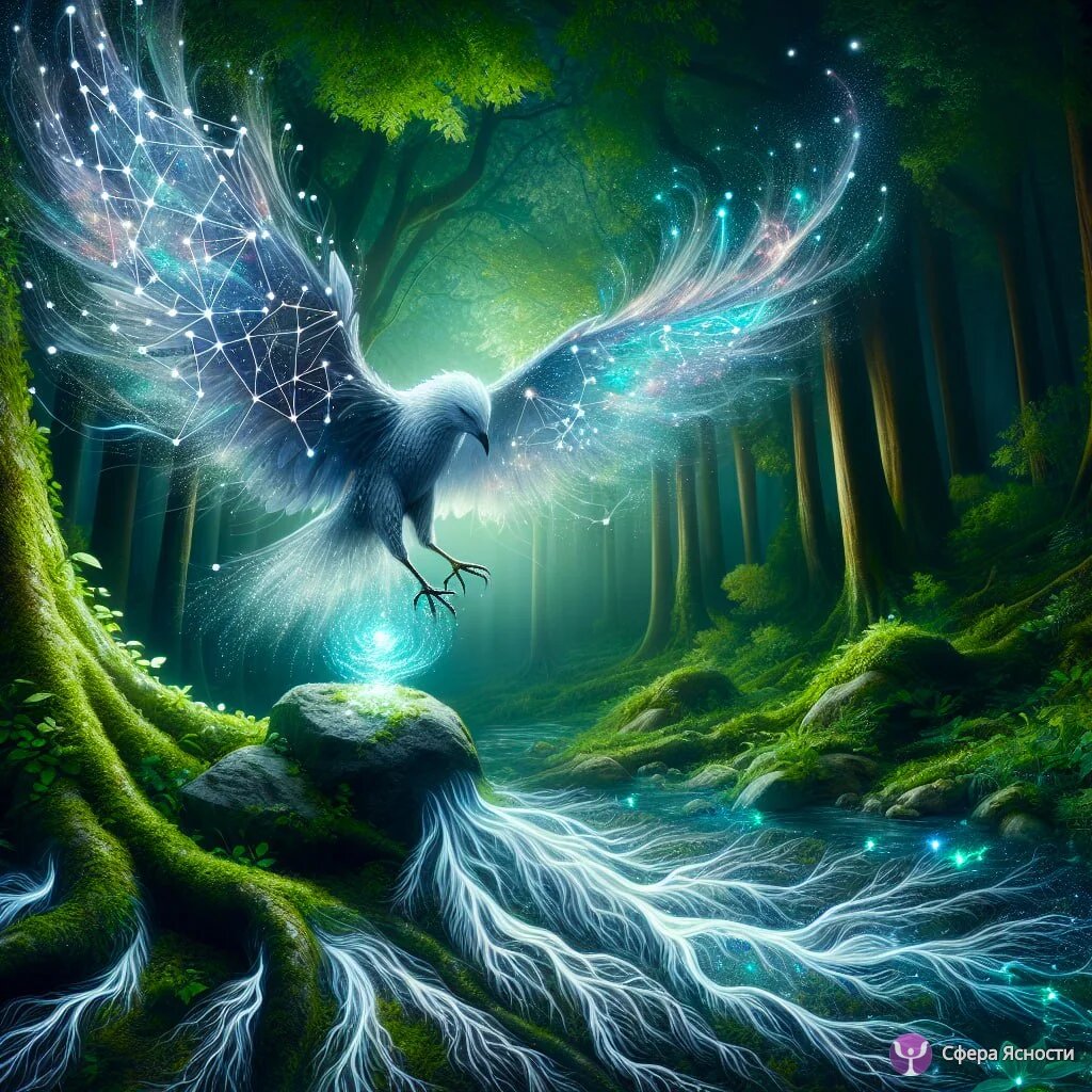 Заземление Таланта - это про соединение Своей творящей энергии с потоками Земли... ИИ Генерация: Савмея. Источник: https://sferayasnosti.site/gallery