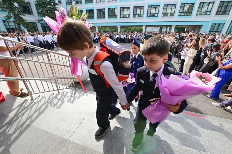В Москве торжественно отпраздновали День знаний. Фото: Киселев Сергей /Агентство «Москва»