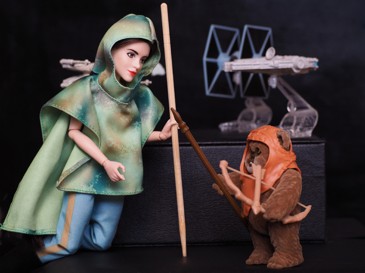 Принцесса Лея и Эвок, Hasbro Star Wars. 