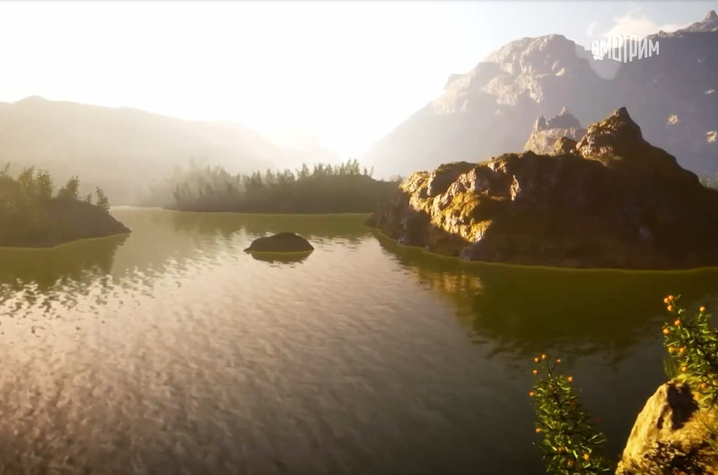    Камышинские горы Уши: воссозданы методом компьютерной визуализации и снятые с квадрокоптера в наши дни