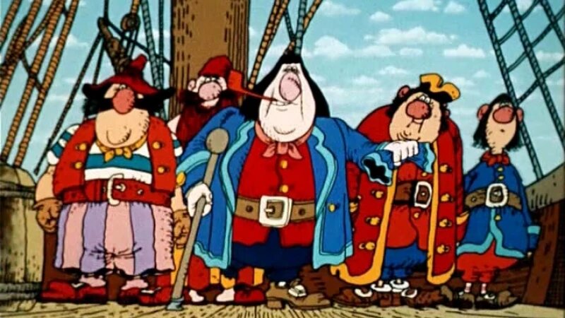     "Остров сокровищ". Кадр из мультфильма