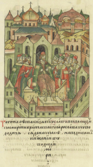 Князь Святослав Всеволодович садится на престол во Владимире