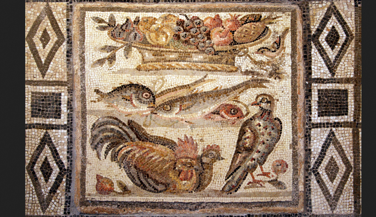 Мозаика из Дома Эфеба в Помпеях.