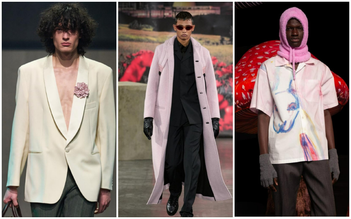 Некоторые варианты предлагаемых трендов мужской моды осень-зима 2025-26