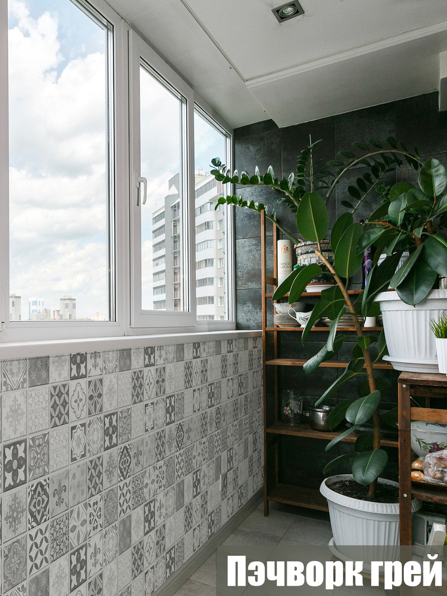 Стеновые панели Пэчворк грей от бренда Центурион